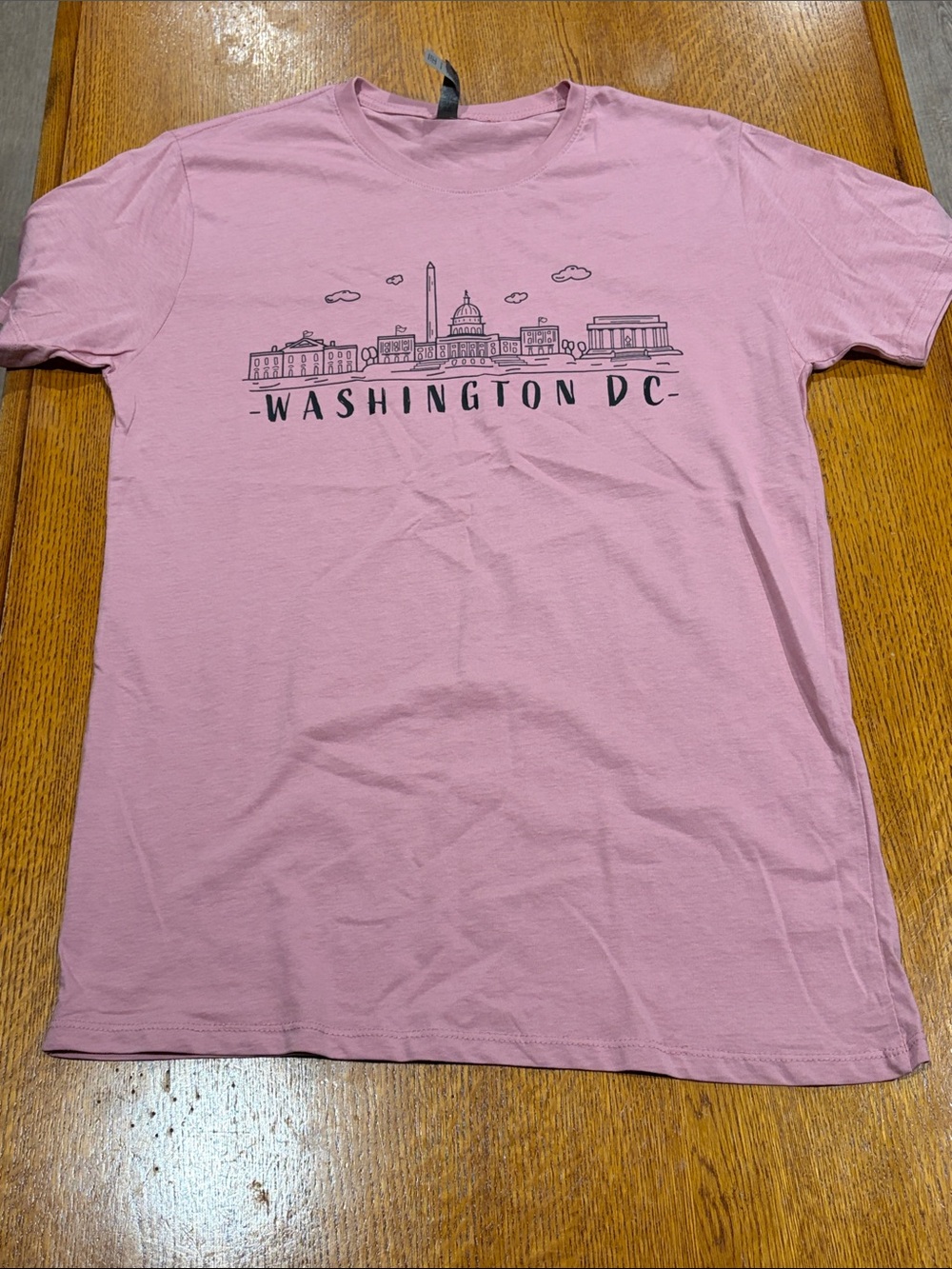 Delta Pink Washington DC Skyline Short Sleeve Tee